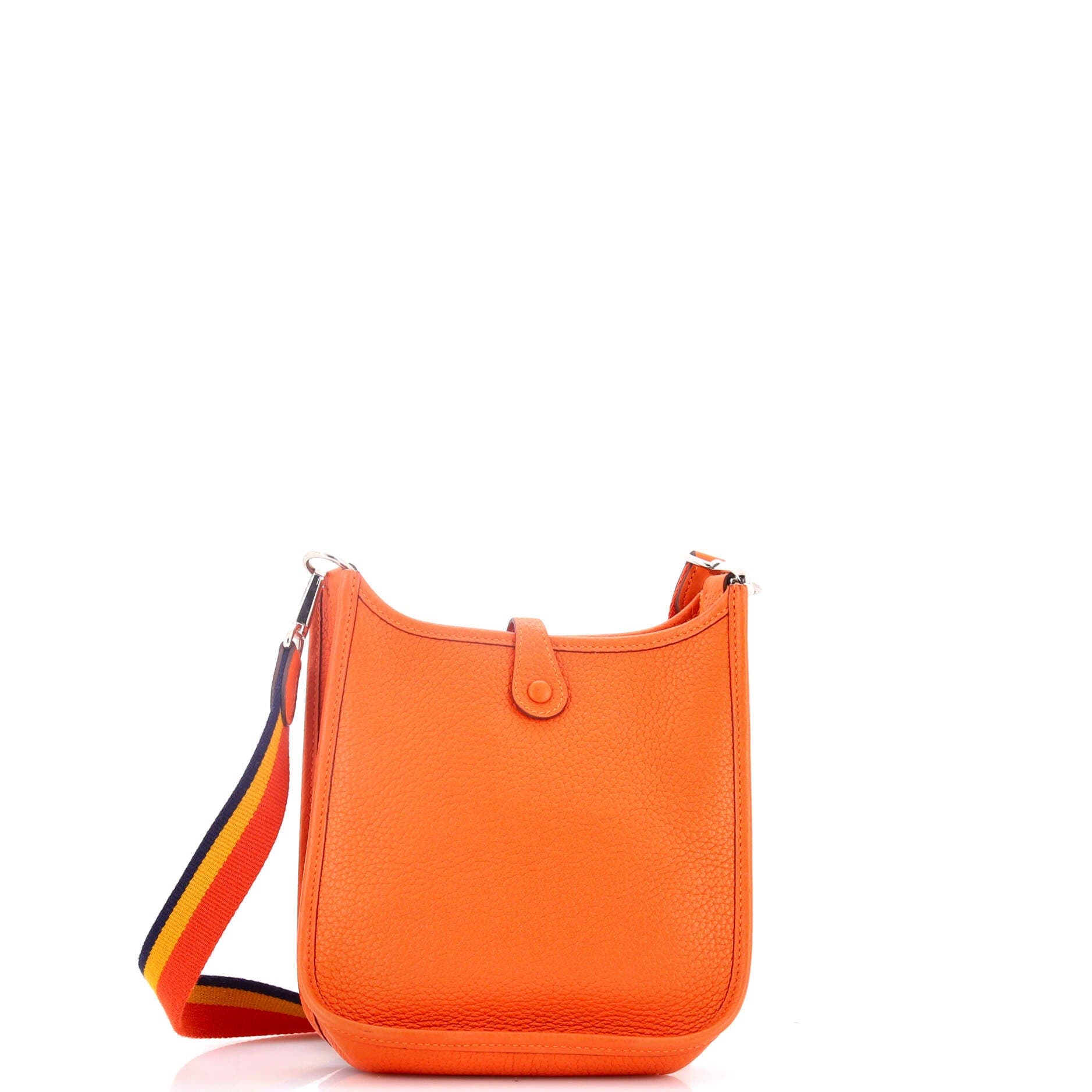 Pre-Owned Hermes Evelyne Bag Gen III Clemence TPM, Alternate, color, Feu