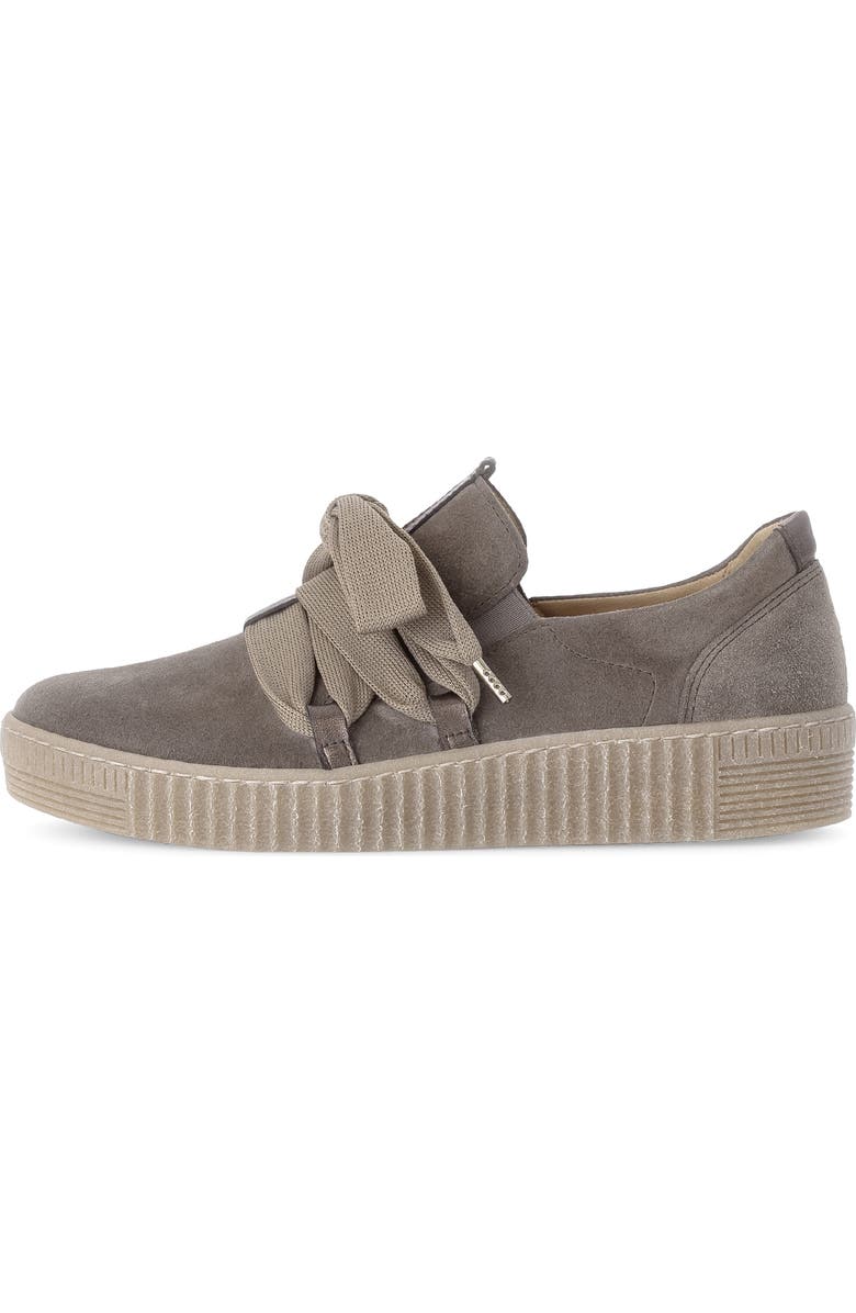Gabor Leather Platform Sneaker, Alternate, color, Mohair