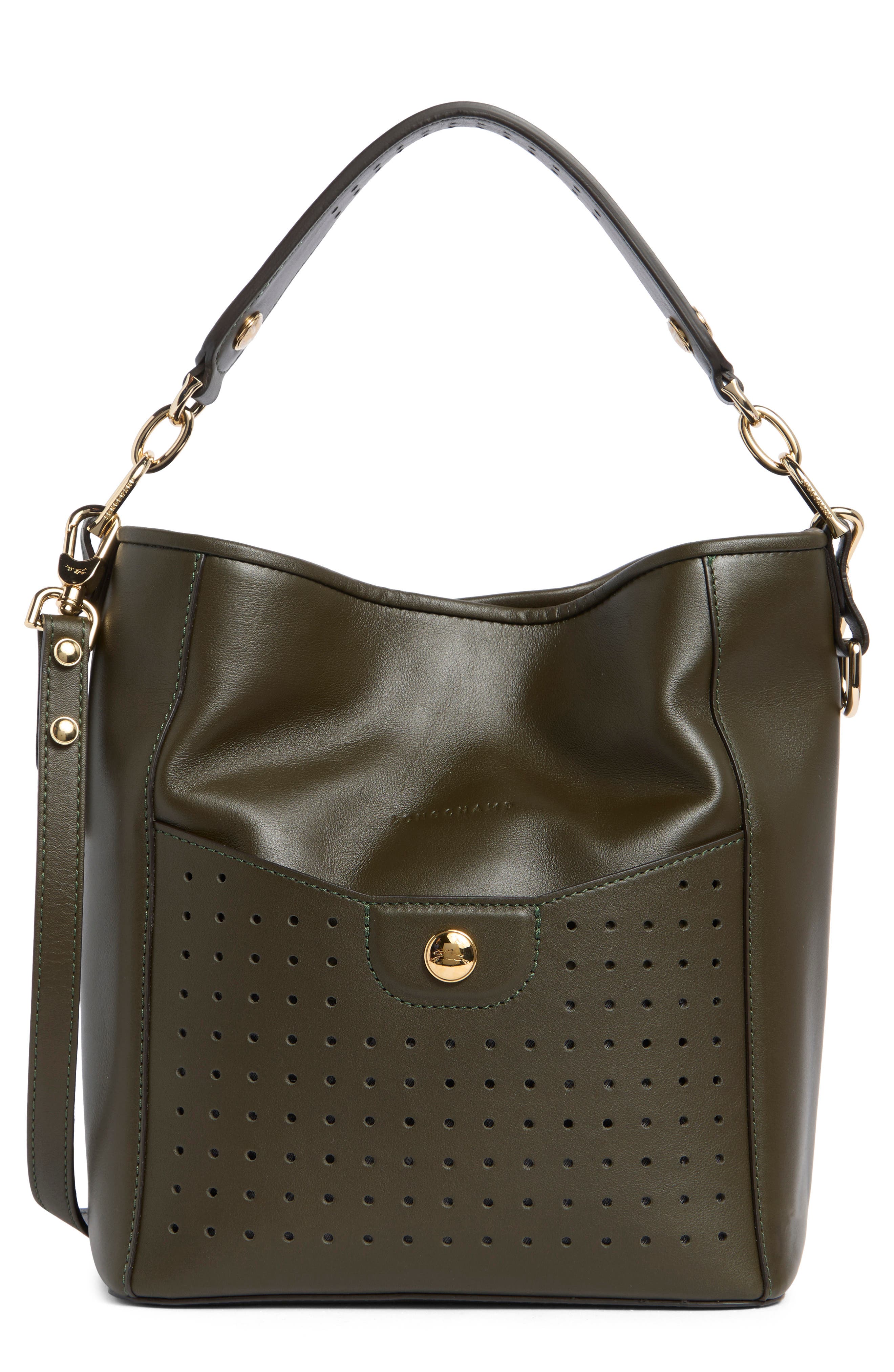 Longchamp Mademoiselle Perforated Hobo Bag