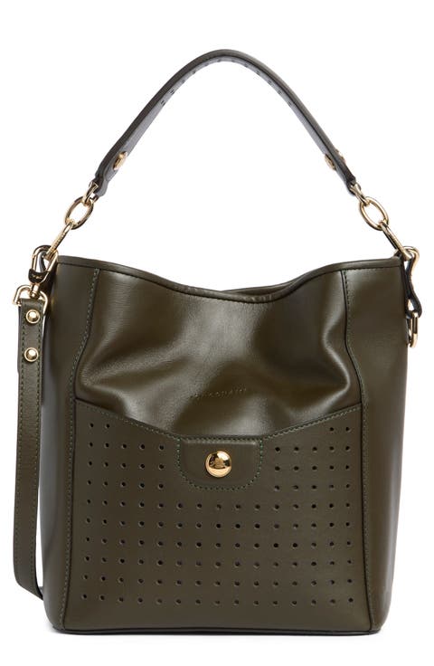 Mademoiselle Perforated Hobo Bag