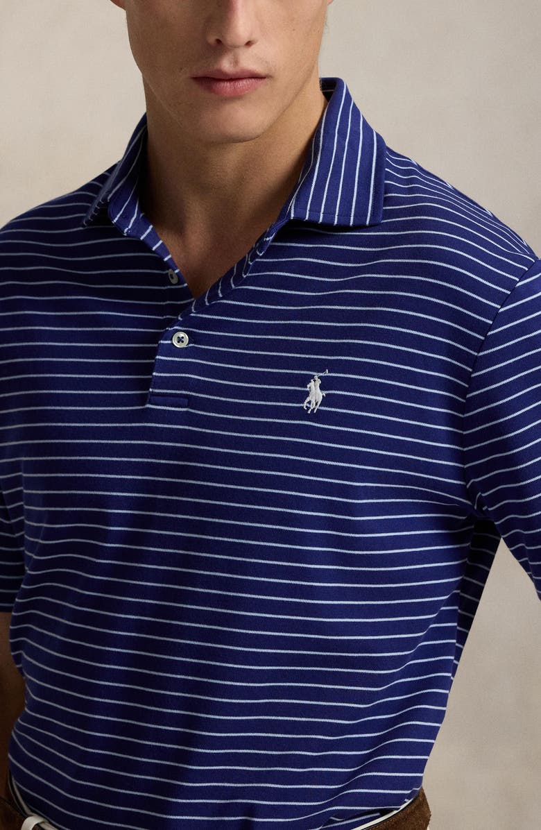 Polo Ralph Lauren Classic Fit Stripe Cotton Polo, Alternate, color, 