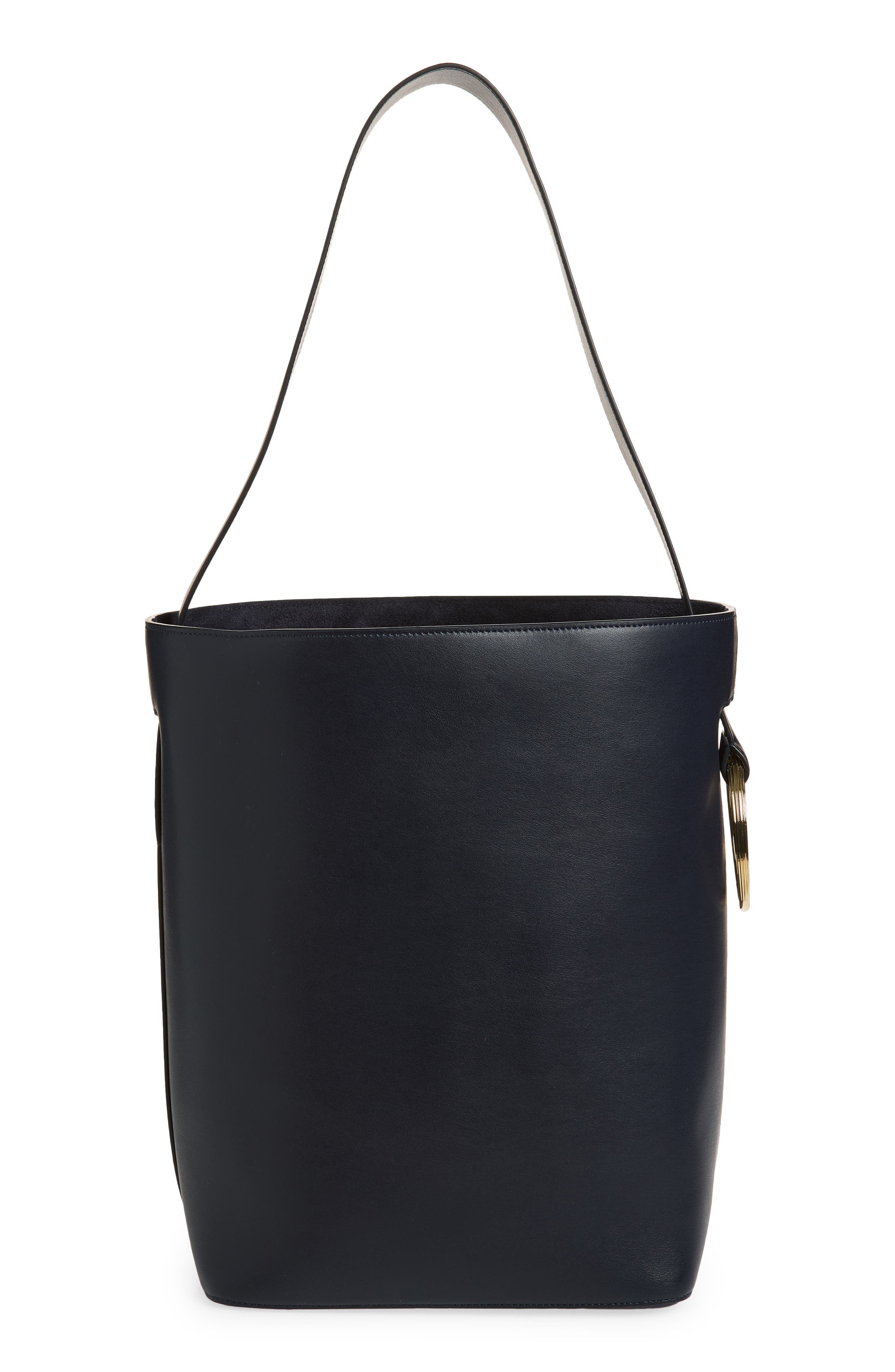 Victoria Beckham Dia North/South Bucket Bag, Alternate, color, Navy