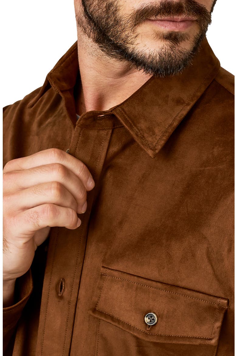 Country Road Faux Suede Shirt Jacket, Alternate, color, AUTUMN