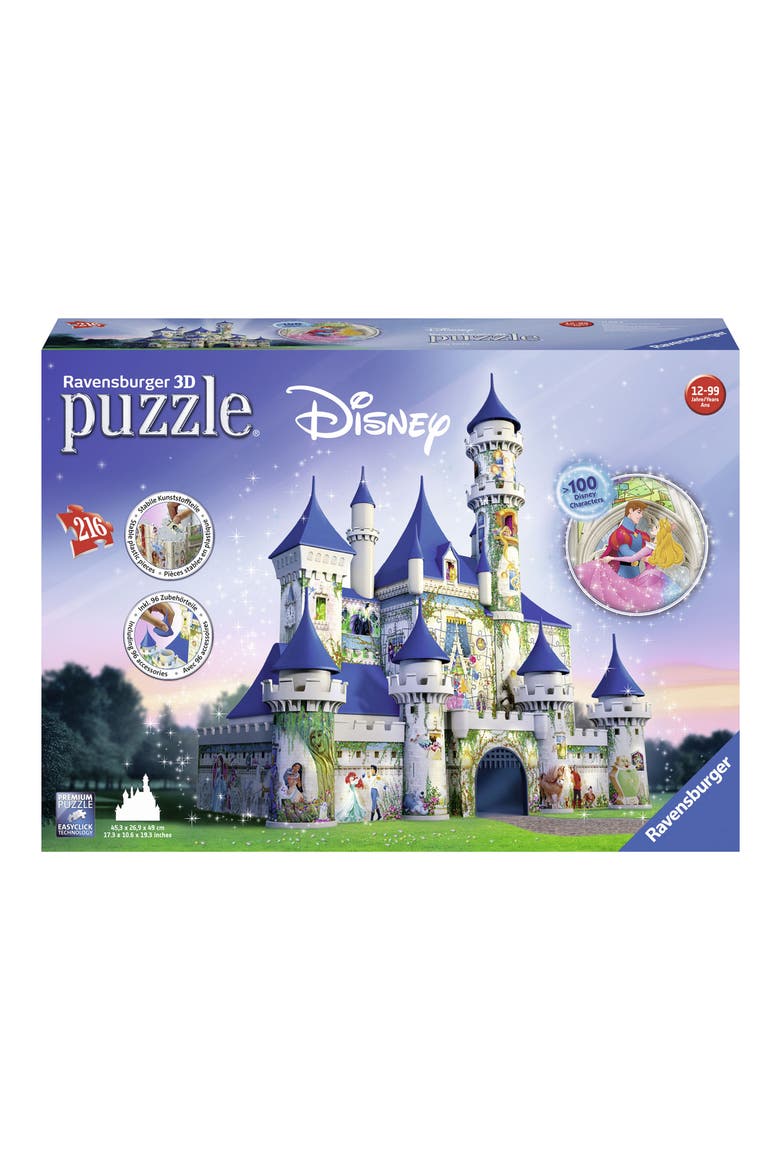 216-Piece Disney 3D Castle Puzzle, Main, color, MULTI