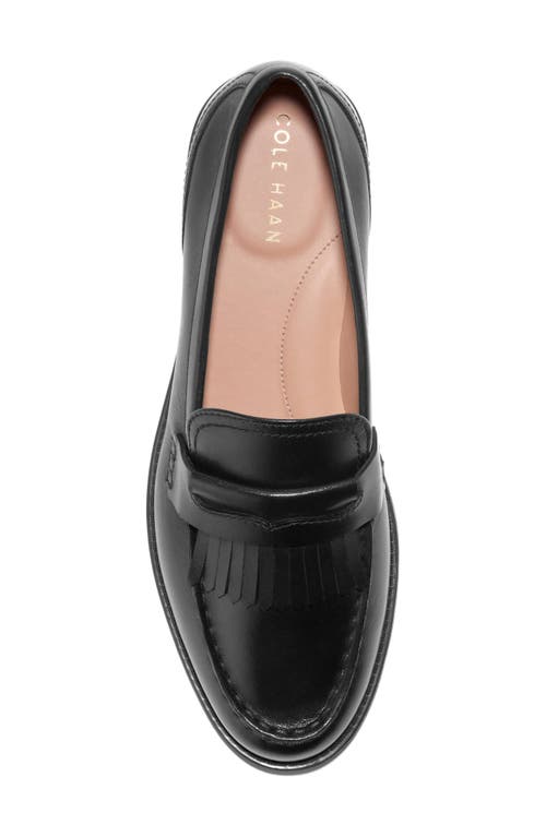Cole Haan Stassi Kiltie Fringe Loafer In Black