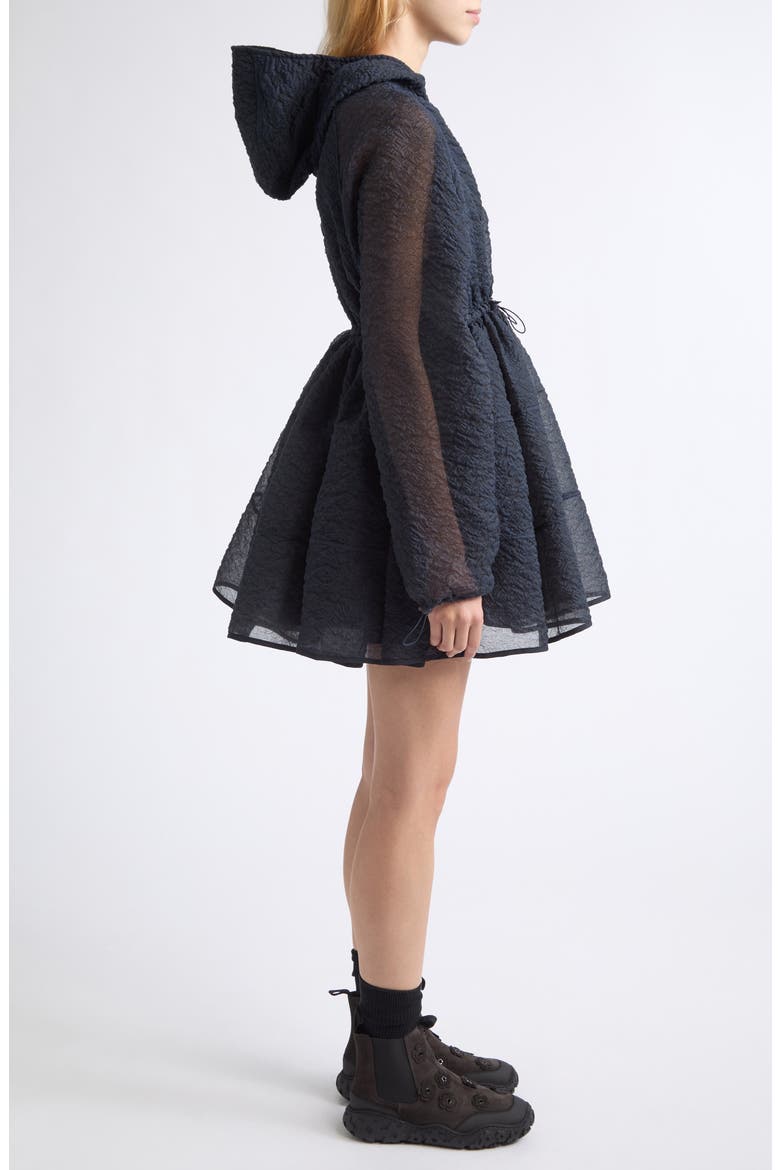 Freesia Brodia Matelass Quarter Zip Minidress, Alternate, color, NAVY