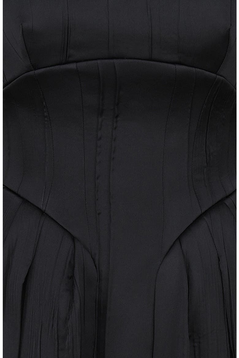 Isabeau Voluminous Fit & Flare Midi Dress, Alternate, color, BLACK