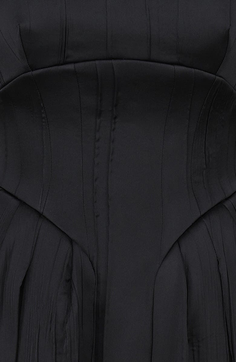 HOUSE OF CB Isabeau Voluminous Fit & Flare Midi Dress, Alternate, color, Black