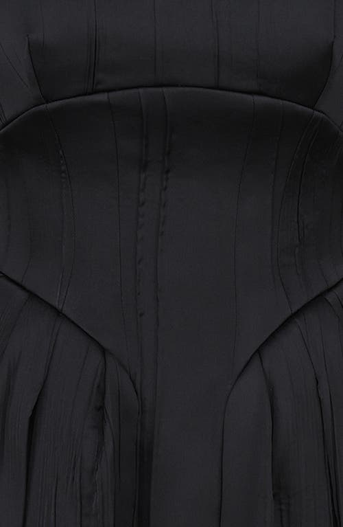 House Of Cb Isabeau Voluminous Fit & Flare Midi Dress In Black