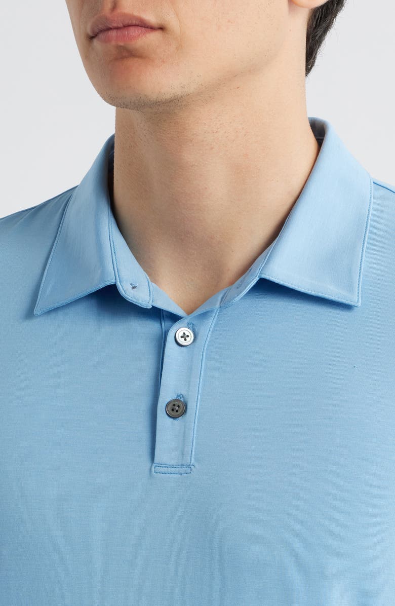 Theory Noran Jersey Polo, Alternate, color, Carbon Bax