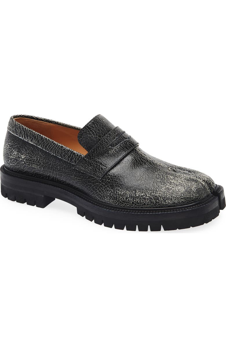 Maison Margiela Tabi County Loafer, Main, color, Black/ White