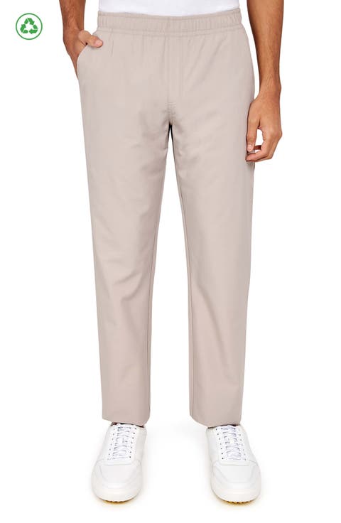 Solid Drawstring Performance Pants