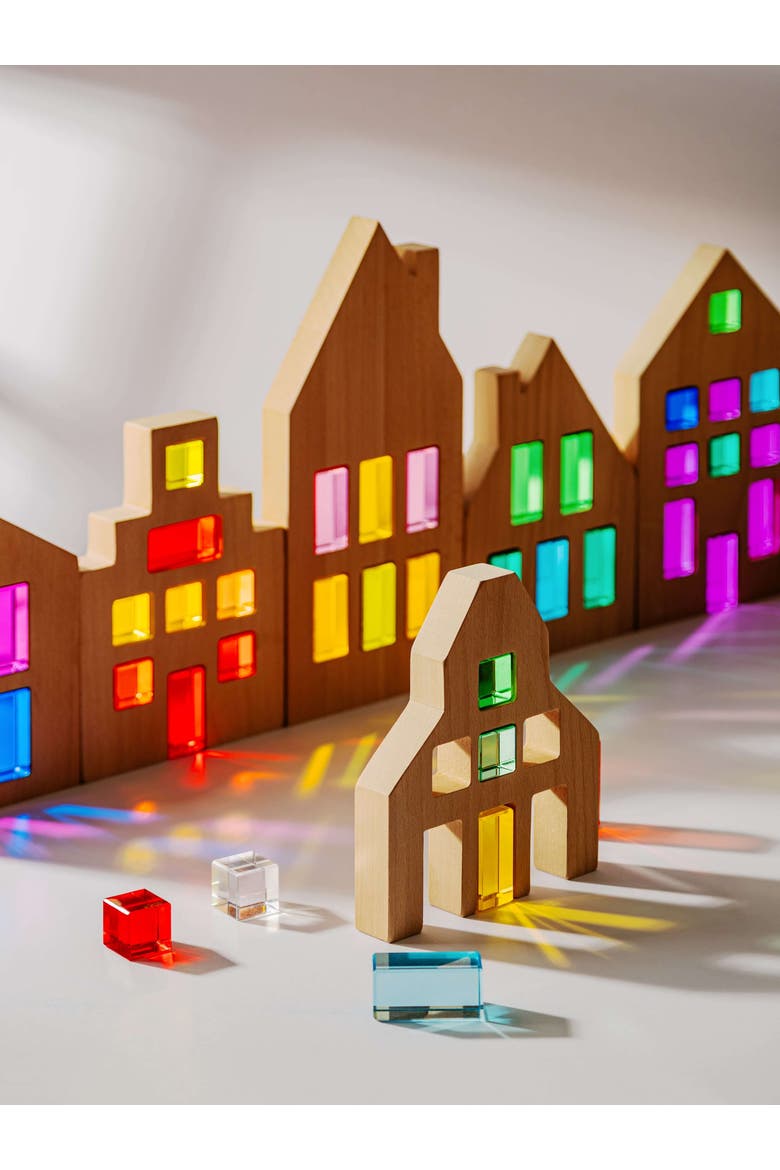 Canal House Wood & Acrylic City Building Set, Alternate, color, Multicolor