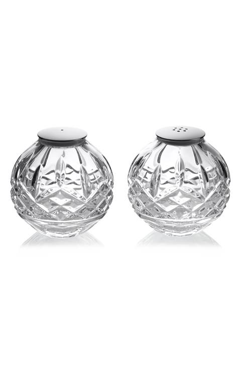Lismore Sphere Crystal Salt & Pepper Shakers