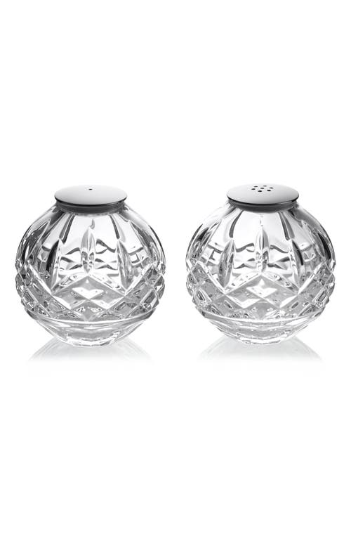 Waterford Lismore Sphere Crystal Salt & Pepper Shakers In No Color