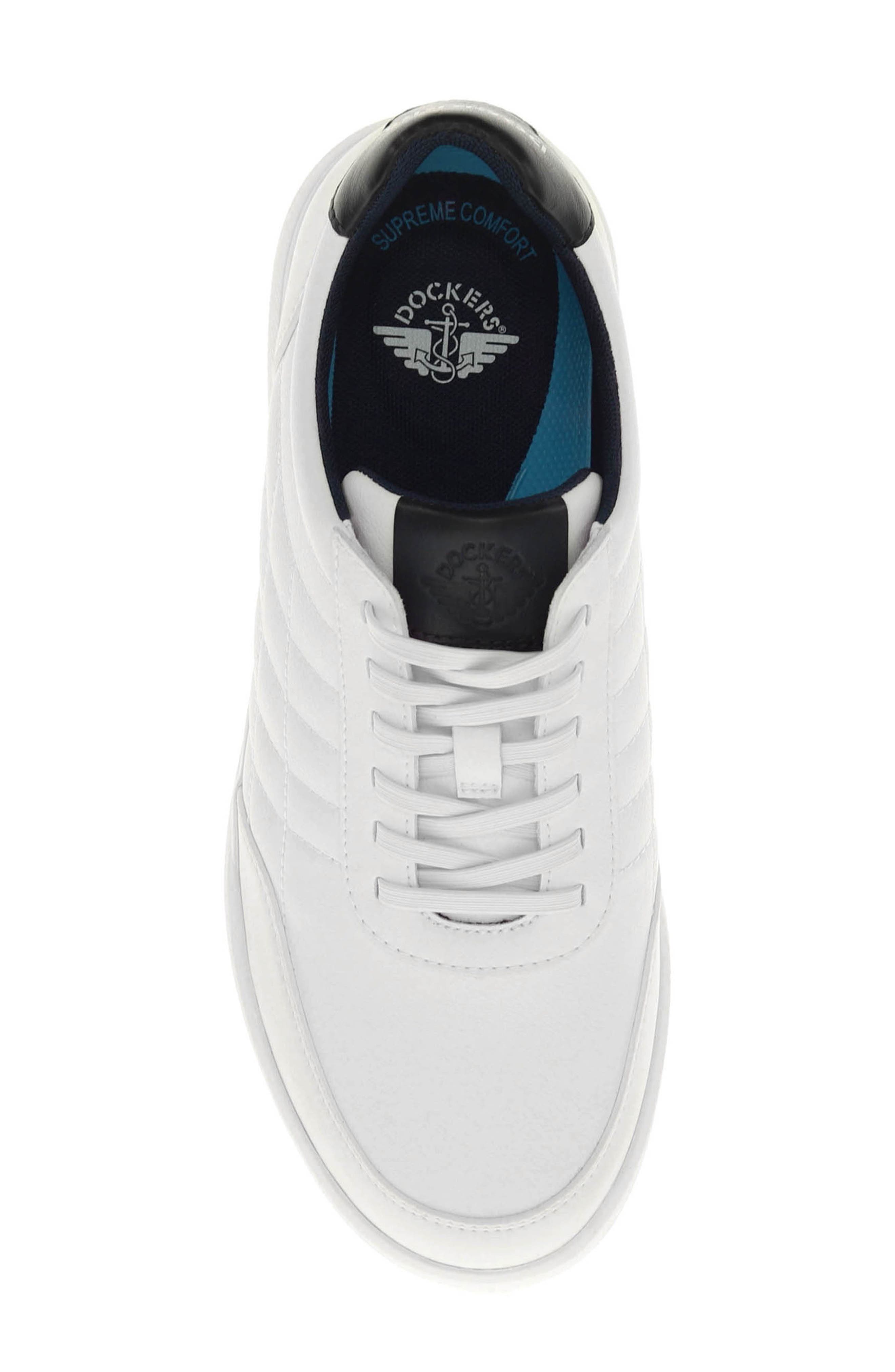 Brady Quilted Sneaker, Alternate, color, WHITE