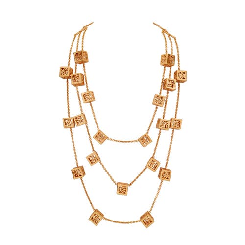 Dhwani Bansal Noor Drop Necklace In Antique Gold Plated