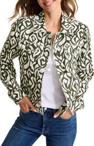 Tommy Bahama Inlet Ikat Print Linen Jacket
