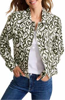 Inlet Ikat Print Linen Jacket