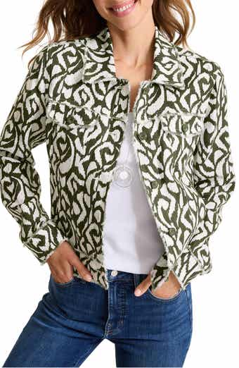 Inlet Ikat Print Linen Jacket