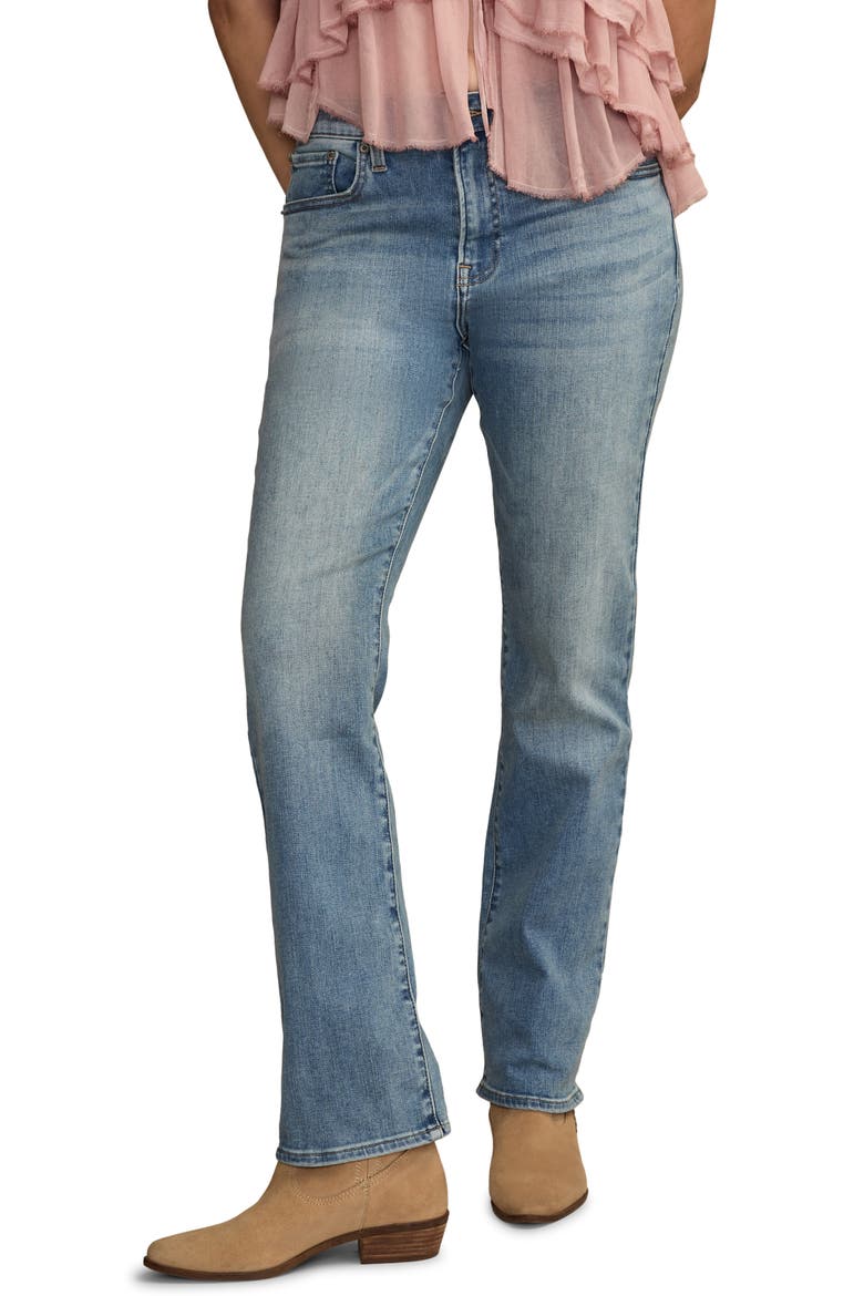 Curvy High Waist Straight Leg Jeans, Main, color, WANDERER