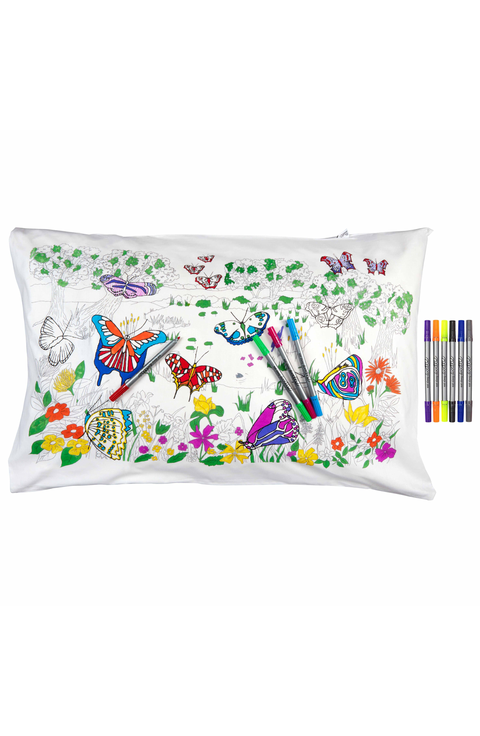 Color Your Own Pillowcase Butterfly