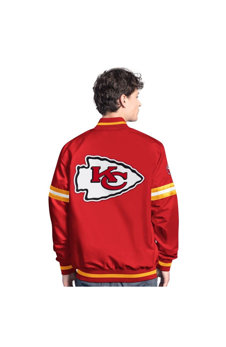 STARTER Men's Starter  Red Kansas City Chiefs Scout Full-Snap Varsity Jacket, Alternate, color, Red