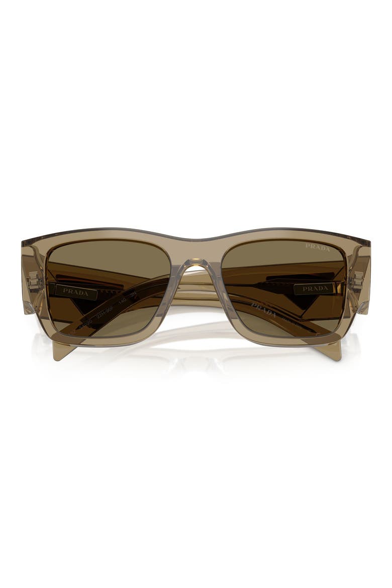 54mm Square Sunglasses, Alternate, color, BARK / LIGHT BROWN