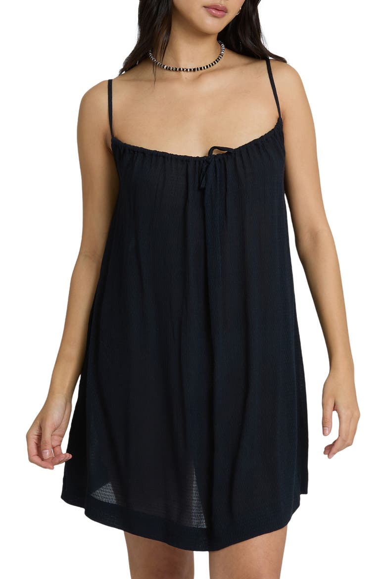 Beach Song Cover-Up Sundress, Main, color, BLACK SANDS