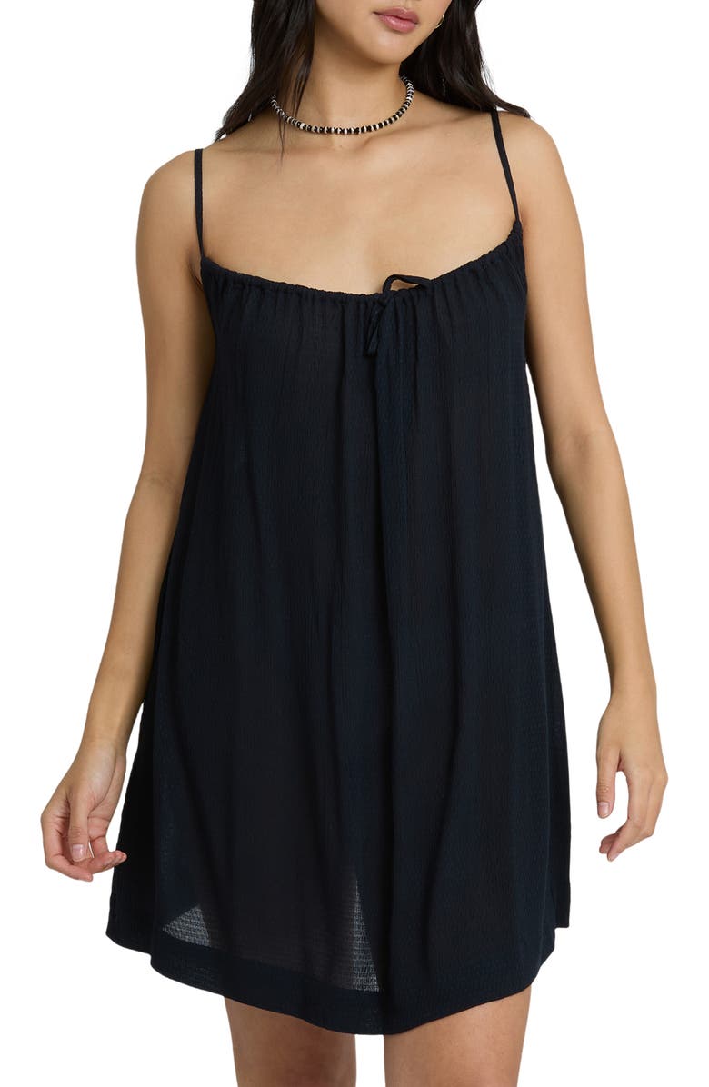 Billabong Beach Song Cover-Up Sundress, Main, color, Black Sands