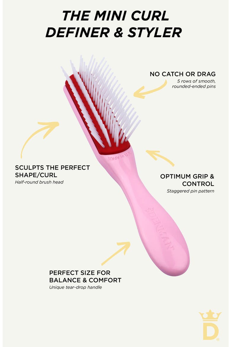 D14 Original Styler Five-Row Mini Brush, Alternate, color, PINK CRUSH