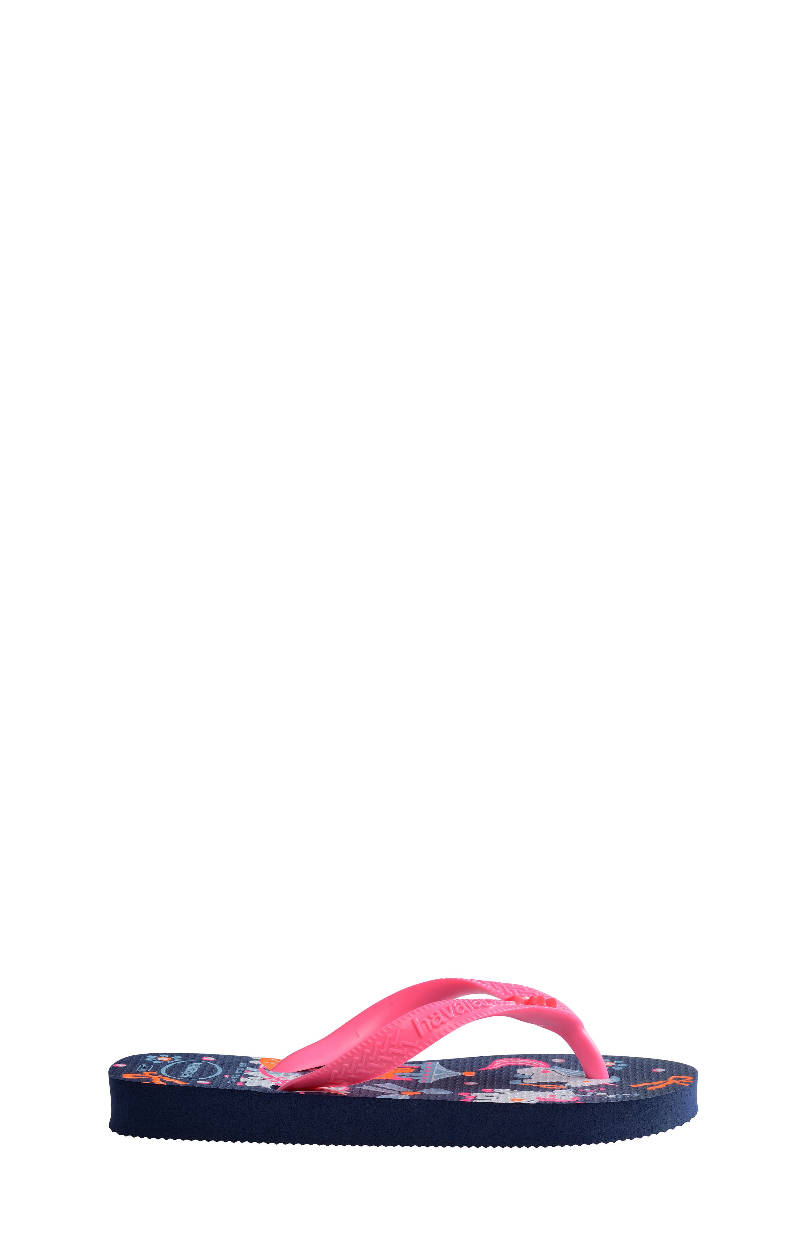 Havaianas Kids' Fantasy Flip Flop, Alternate, color, Navy Blue/ Pink