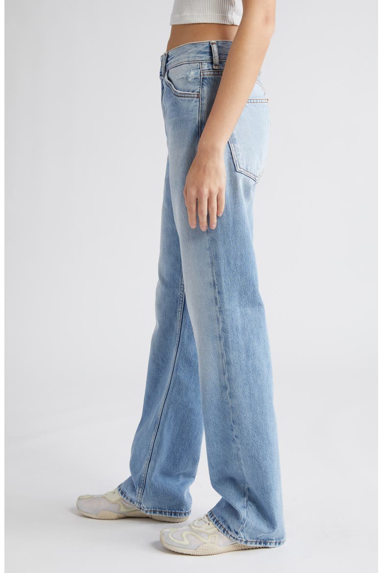 1977 Distressed High Waist Nonstretch Jeans, Alternate, color, LIGHT BLUE