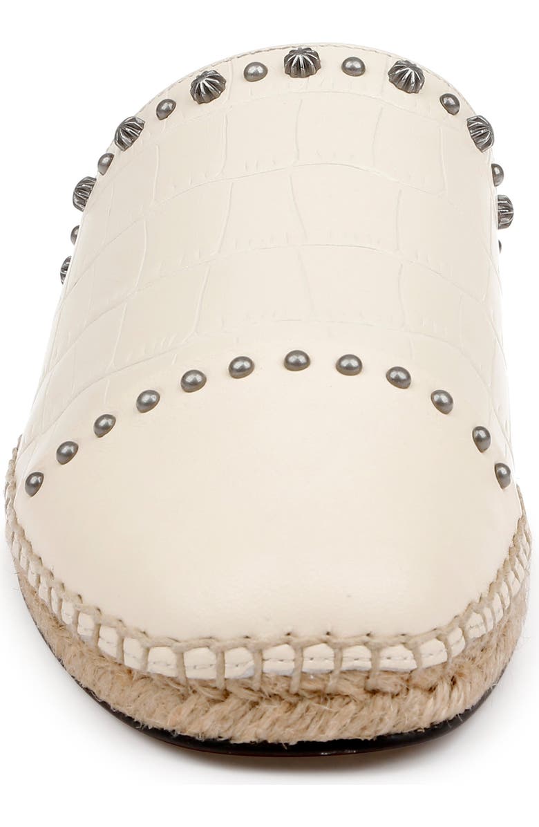 L
AGENCE Helenor Croc Embossed Mule, Alternate, color, Ecru