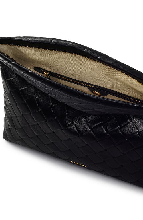 Radley Weaver Lane Medium Flapover Clutch In Black