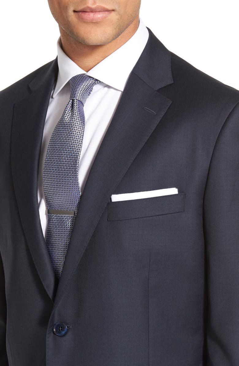 Peter Millar Flynn Classic Fit Solid Wool Suit, Alternate, color, Navy