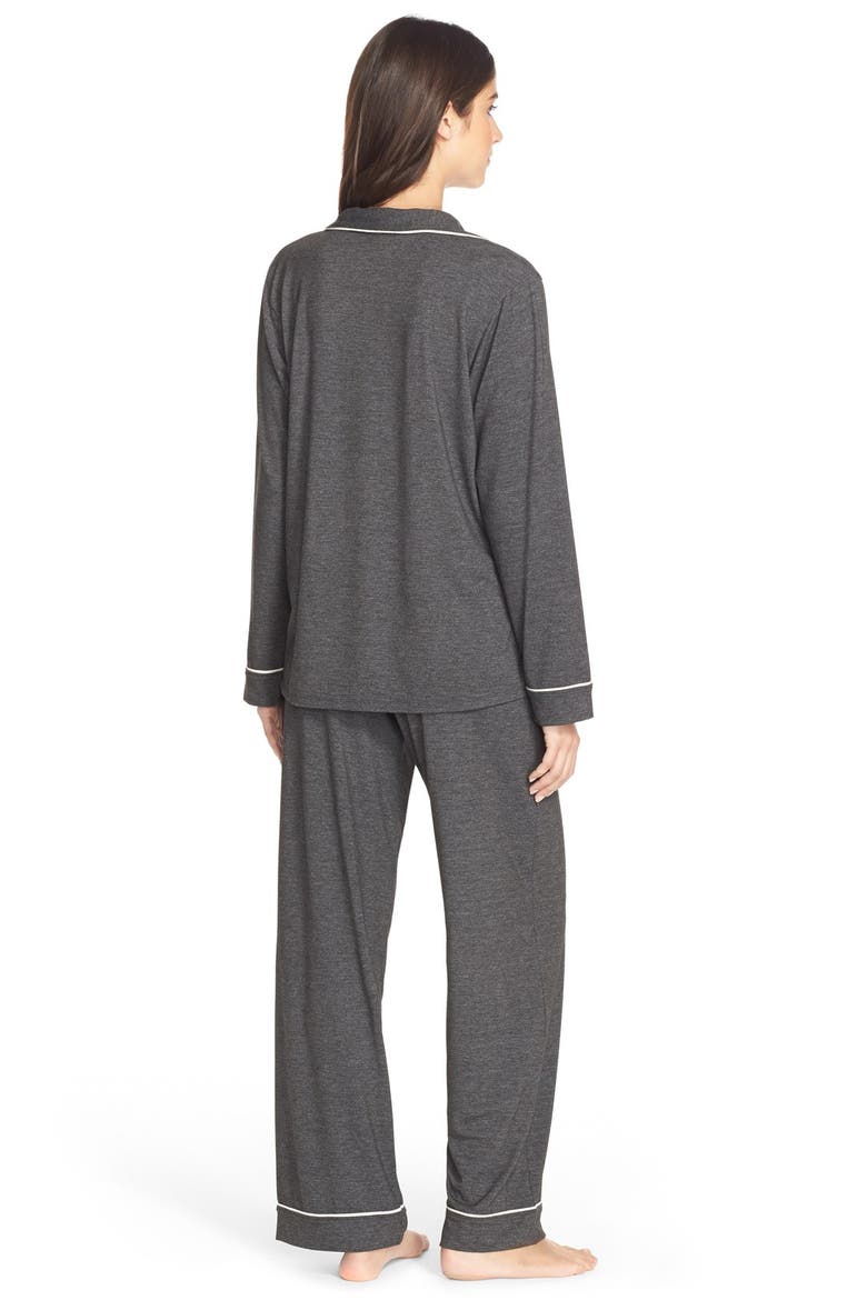 Gisele Long Pajamas, Alternate, color, CHARCOAL HEATHER
