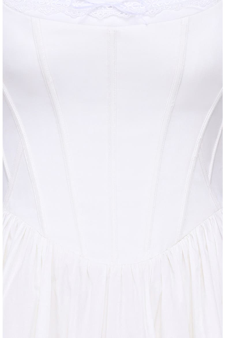 amara corset stretch cotton cocktail midi dress Amara Corset Stretch Cotton Cocktail Midi Dress (Women)