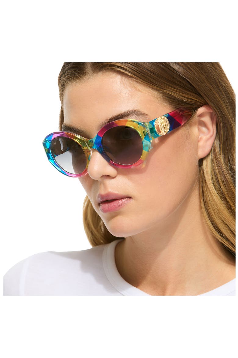 51mm Sunglasses, Alternate, color, PATTERN MULTICOLOR/ DARK GREY