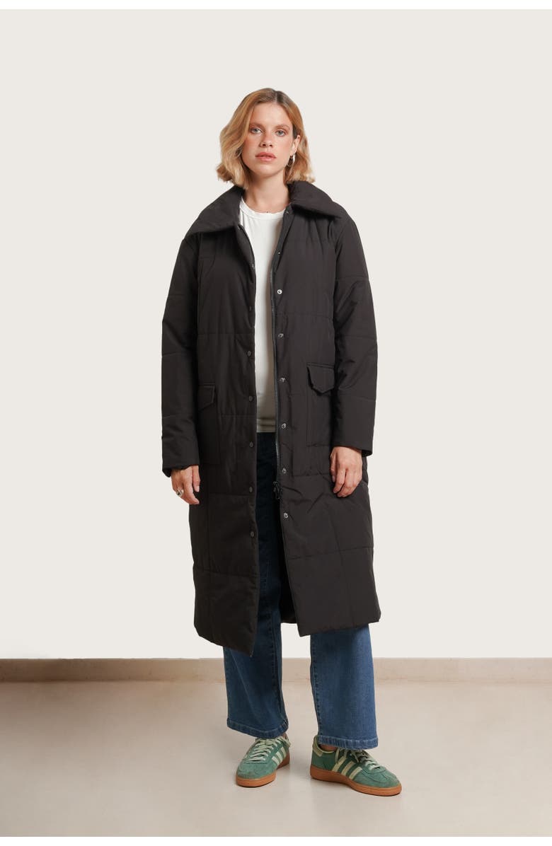 Nom Maternity The Puffer Maternity Coat, Main, color, Black