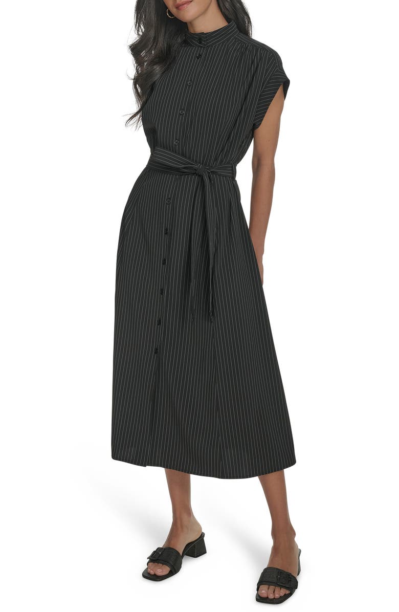 Calvin Klein Comm Stripe Midi Shirtdress, Alternate, color,