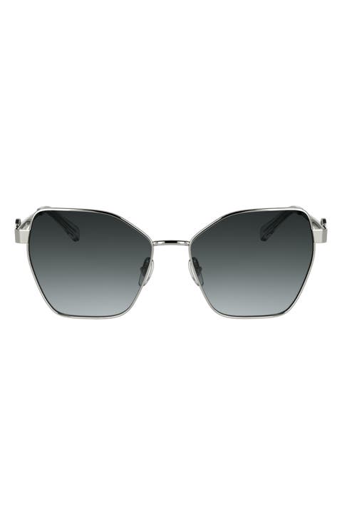58mm Gradient Square Sunglasses