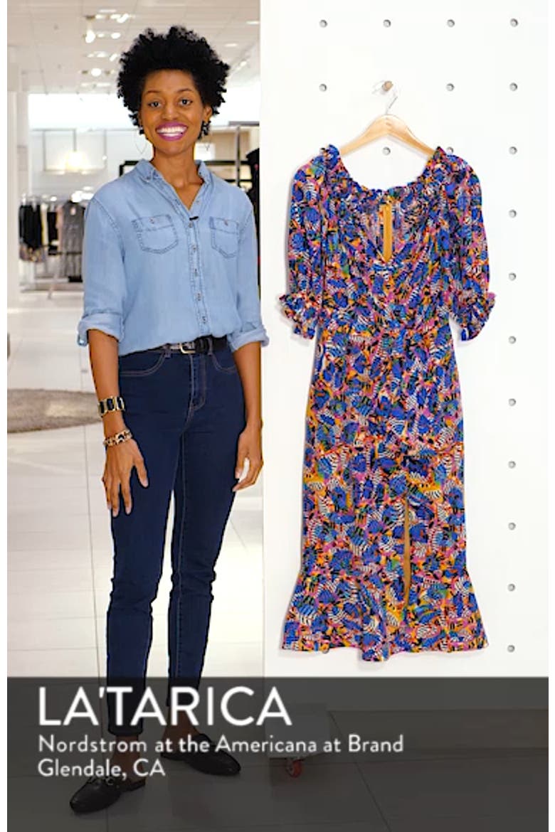 Olivia Silk Midi Dress video