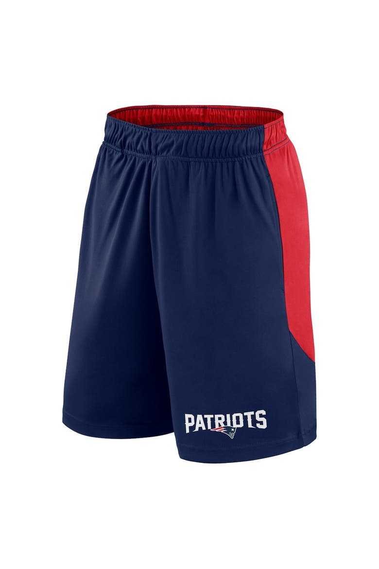 Men's Fanatics Navy/Red New England Patriots Launch Shorts, Alternate, color, Navy