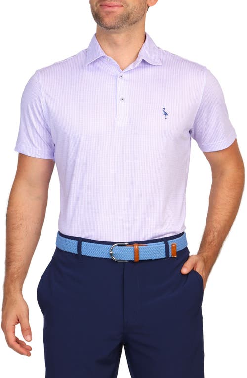 Tailorbyrd Multi Dots Performance Polo In White