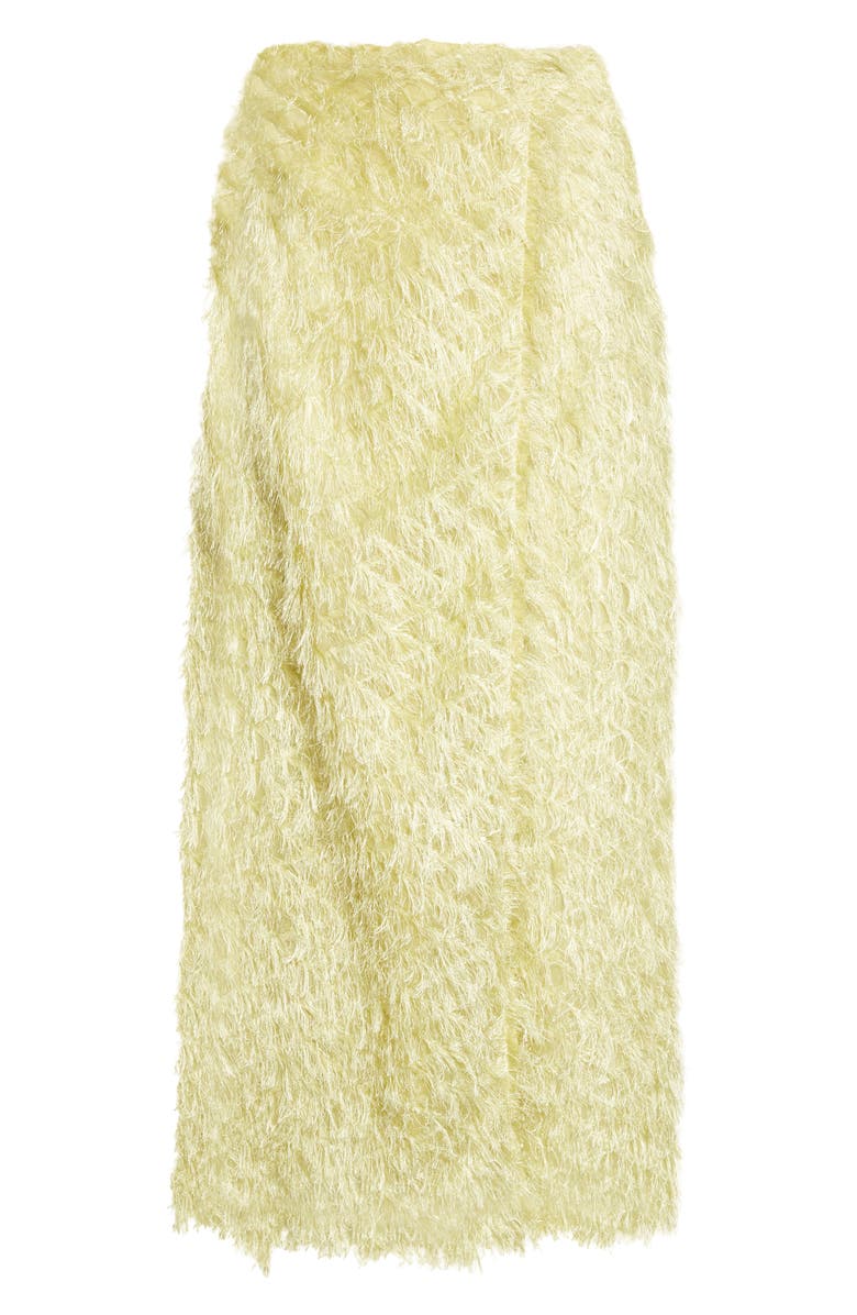 KÚR Textured Wrap Skirt, Alternate, color, Lime Green