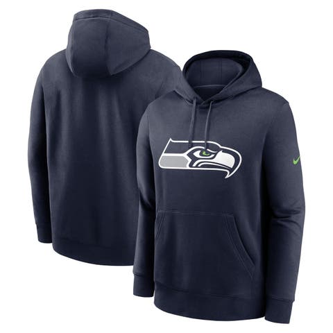 Men's Nike College Navy Seattle Seahawks Primetime Club Logo Hoodie