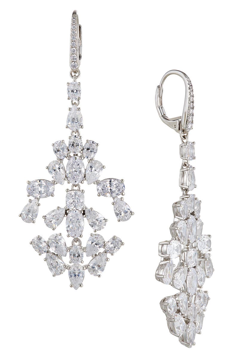 Nadri Shine On Chandelier Earrings, Main, color,