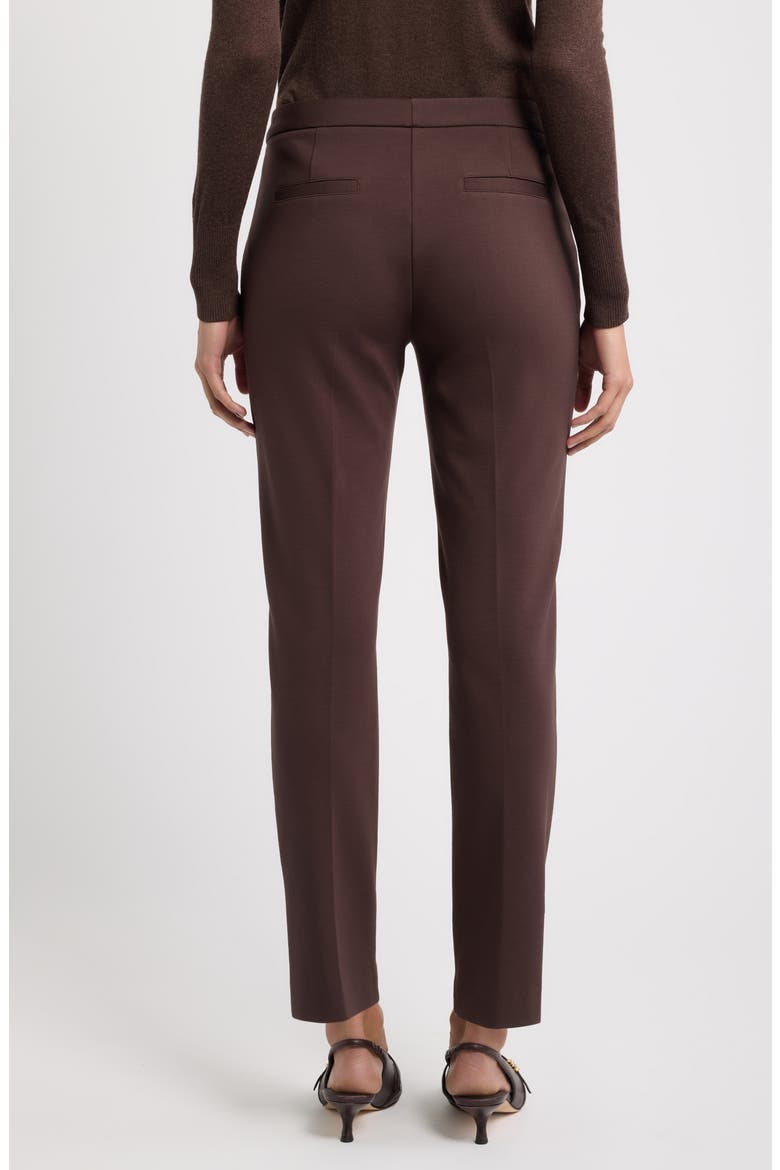 'Alexandra' Slim Leg Pants, Alternate, color, CHOCOLATE