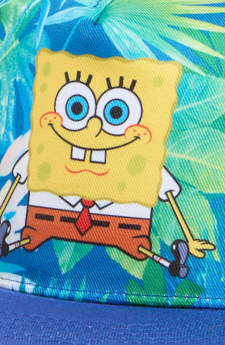 USPA ACCESSORIES Kids' SpongeBob Tropical Trucker Hat, Alternate, color, Blue